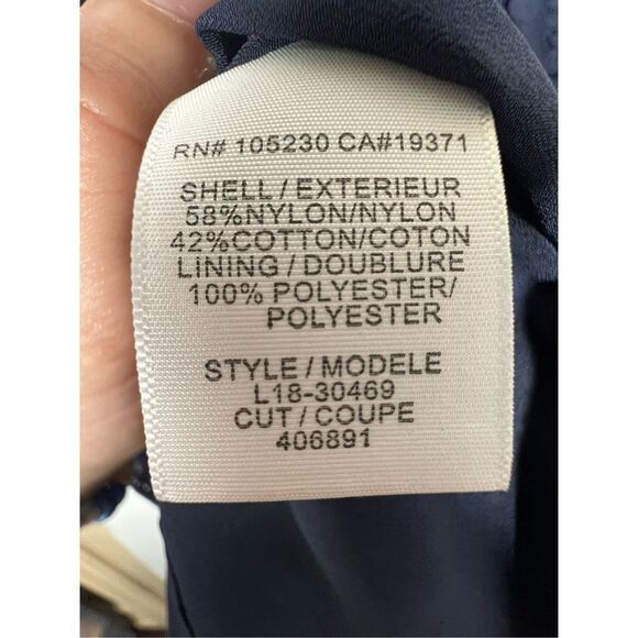 Joie Rori Scalloped Eyelet Lace Mini Cocktail Dress in Navy Blue Size Sm… - Picture 6 of 8